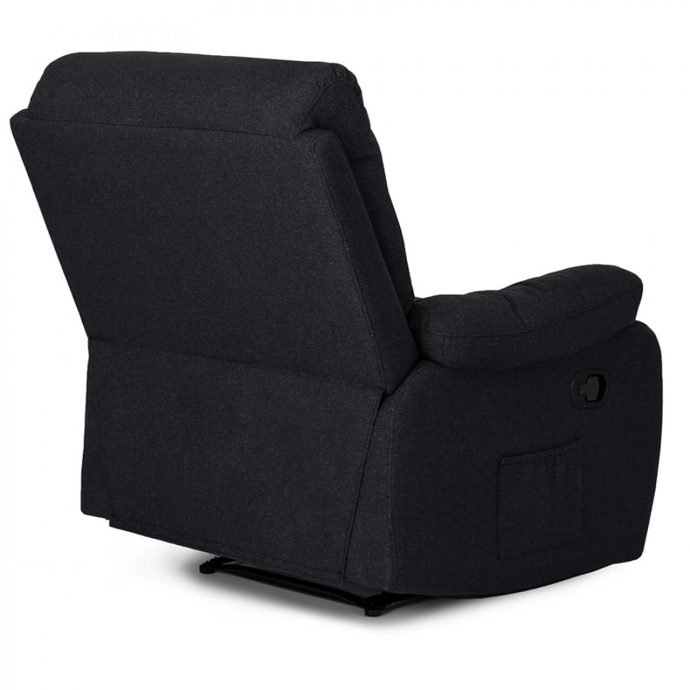 Крісло з масажем Mebel ELITE INTER Black (чорна тканина)
