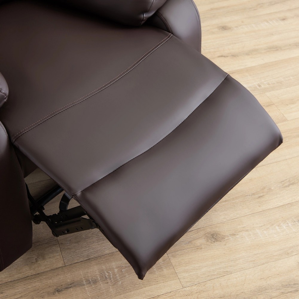 Крісло з масажем Mebel ELITE INTER Brown (коричнева екошкіра)