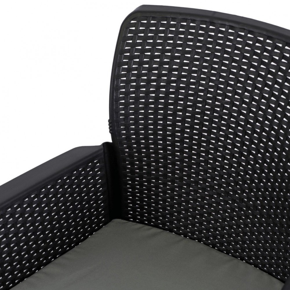 Комплект садових меблів MEBEL ELITE ARGOS FRESNO Чорний