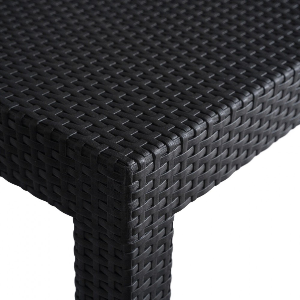 Комплект садових меблів MEBEL ELITE BRENTA чорний ME.BRENTA/CZ/RT/OGR/ZES