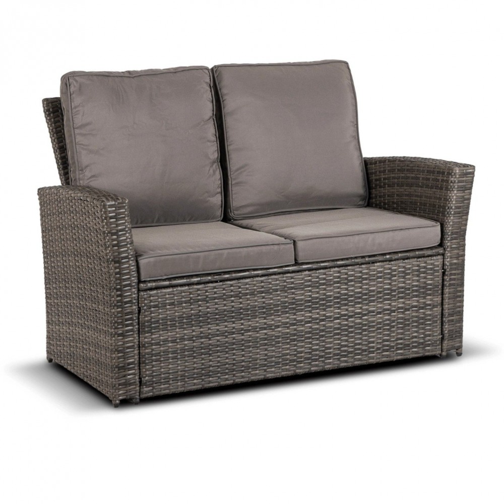 Набір садових меблів MEBEL ELITE DELGADO Сірий ME.DELGADO/P/RT/OGR/ZES