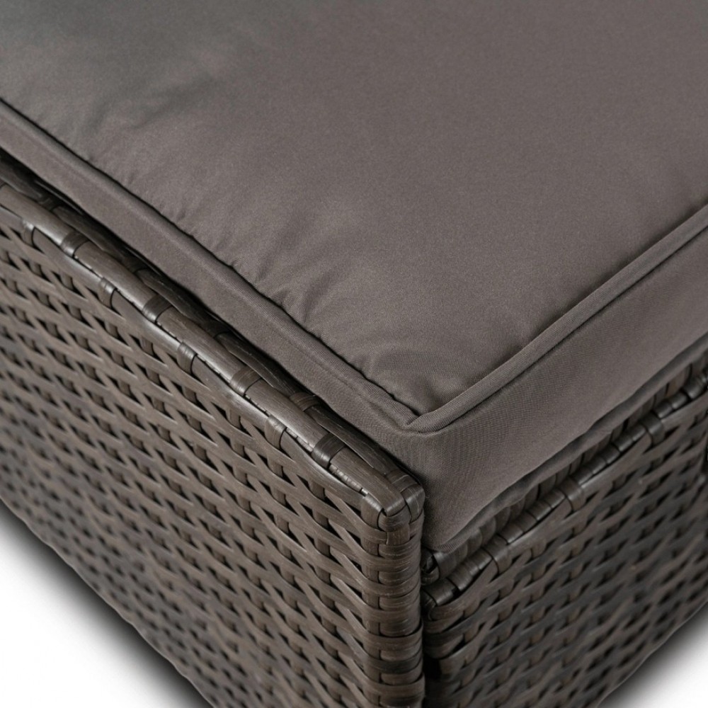 Набір садових меблів MEBEL ELITE DELGADO Сірий ME.DELGADO/P/RT/OGR/ZES