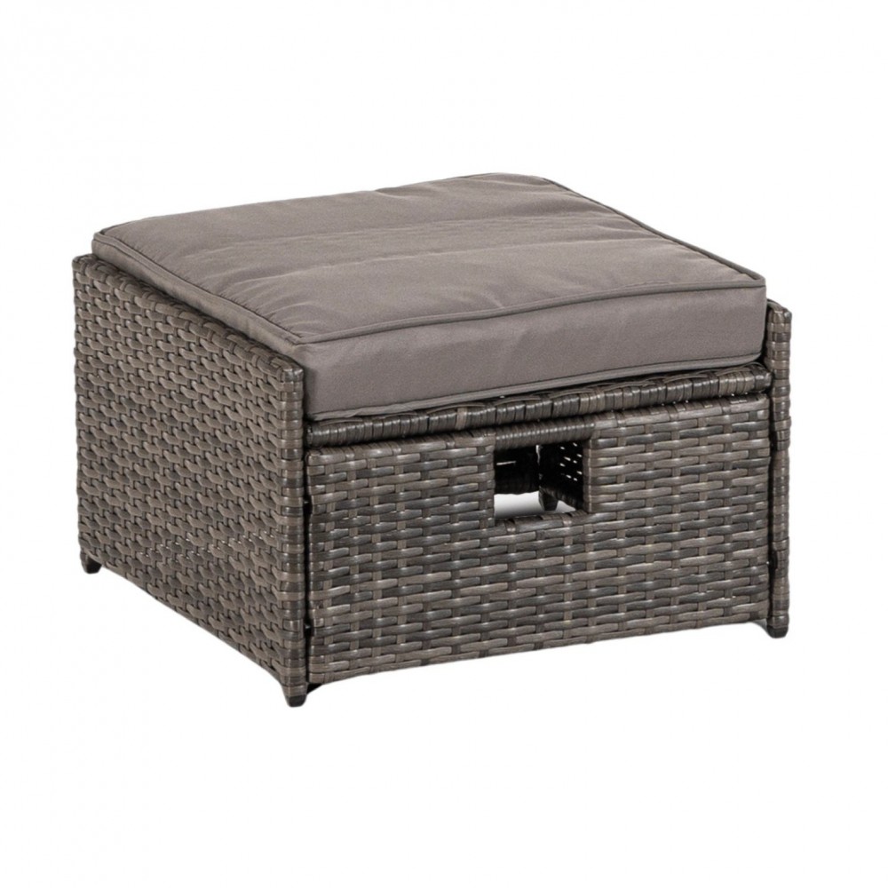 Набір садових меблів MEBEL ELITE DELGADO Сірий ME.DELGADO/P/RT/OGR/ZES