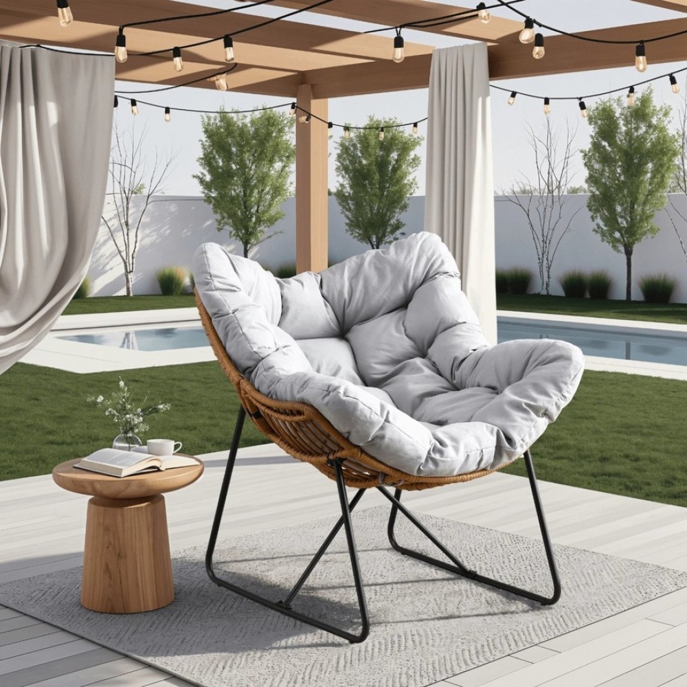 Крісло для відпочинку MEBEL ELITE FIN Gray  ME.FIN/P/T/FW