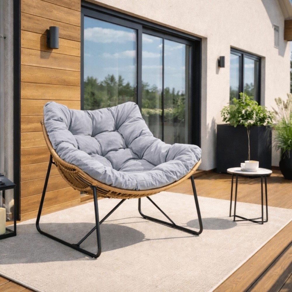 Крісло для відпочинку MEBEL ELITE FIN Gray  ME.FIN/P/T/FW