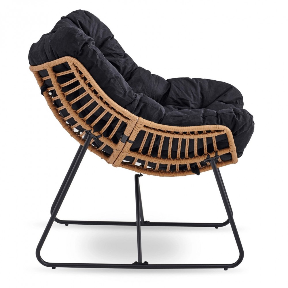 Крісло для відпочинку MEBEL ELITE FIN Black ME.FIN/CZ/T/FW