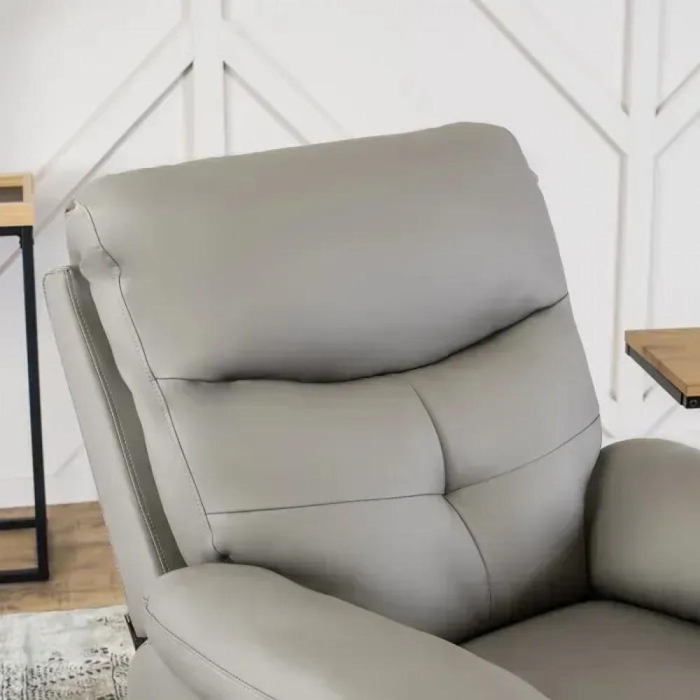 Крісло з масажем Mebel ELITE INTER Gray (сіра екошкіра)