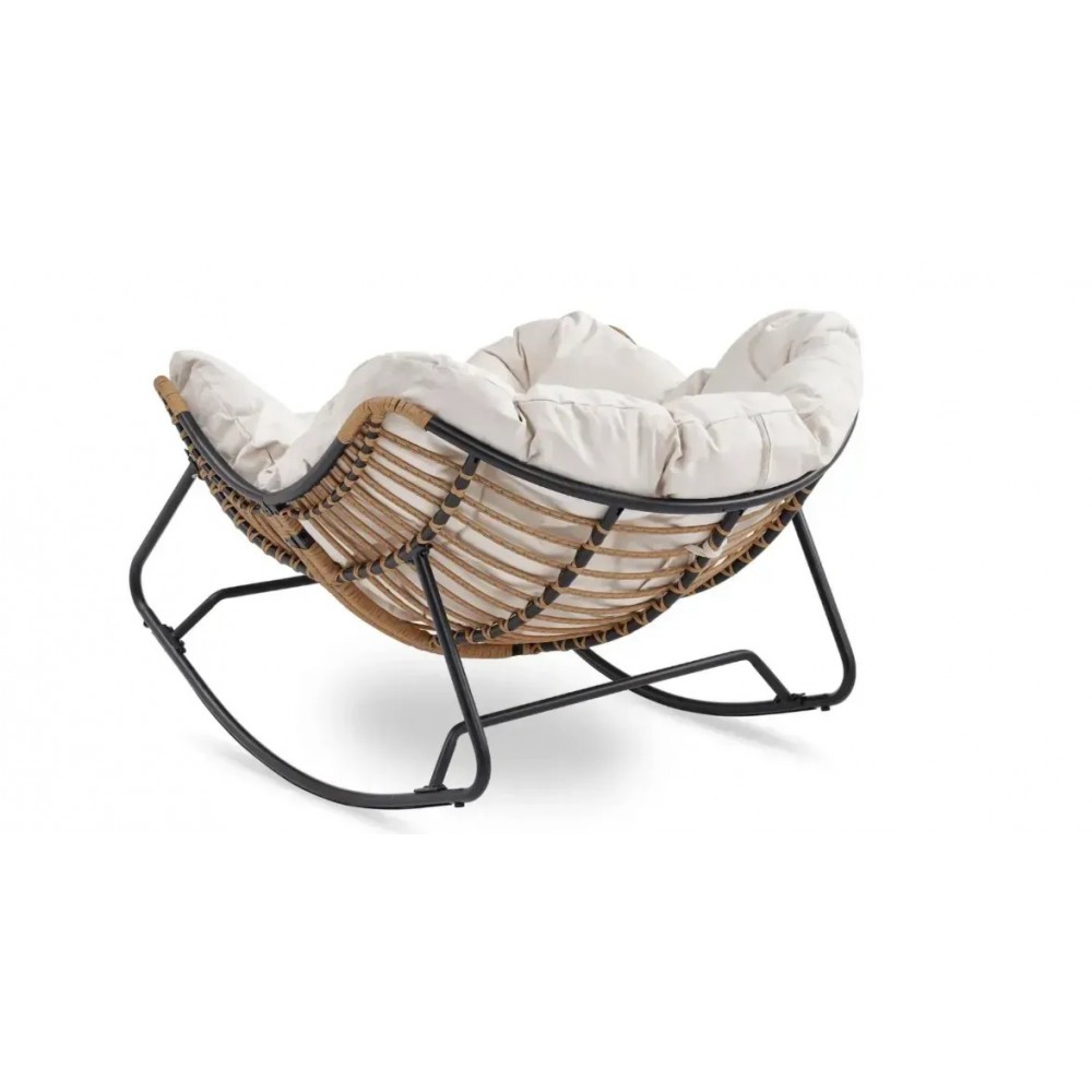 Садове крісло-гойдалка бежева ELTON Mebel Elite ME.ELTON/BZ/T/FW