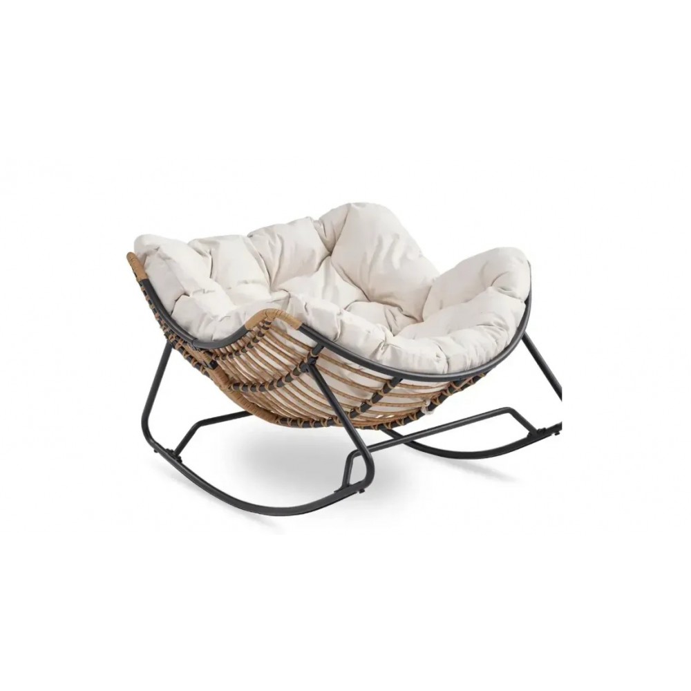 Садове крісло-гойдалка бежева ELTON Mebel Elite ME.ELTON/BZ/T/FW