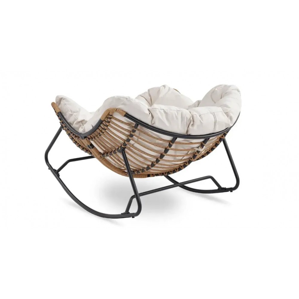 Садове крісло-гойдалка бежева ELTON Mebel Elite ME.ELTON/BZ/T/FW