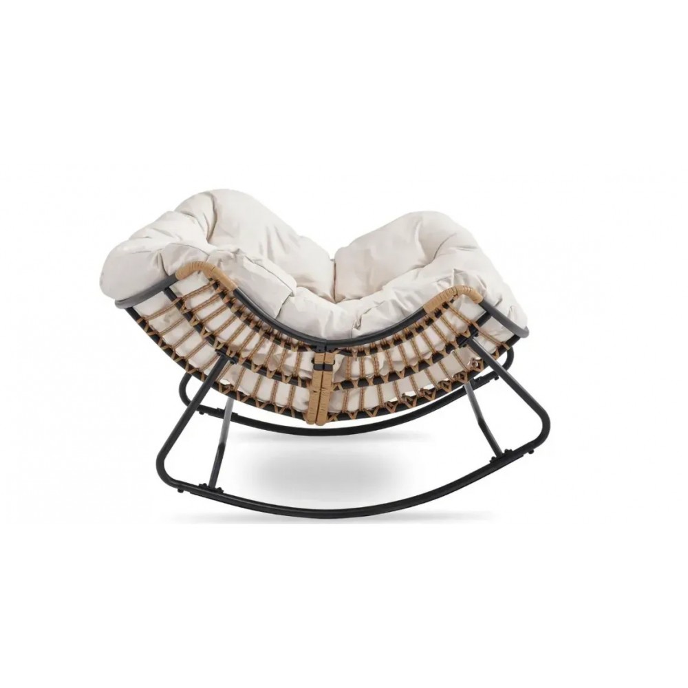 Садове крісло-гойдалка бежева ELTON Mebel Elite ME.ELTON/BZ/T/FW