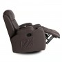 Крісло розкладне масажне Mebel Elite BOX Brown (коричнева екошкіра)