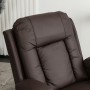 Крісло розкладне масажне Mebel Elite BOX Brown (коричнева екошкіра)