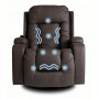 Крісло розкладне масажне Mebel Elite BOX Brown (коричнева екошкіра)