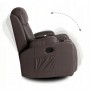 Крісло розкладне масажне Mebel Elite BOX Brown (коричнева екошкіра)