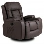 Крісло розкладне масажне Mebel Elite BOX Brown (коричнева екошкіра)