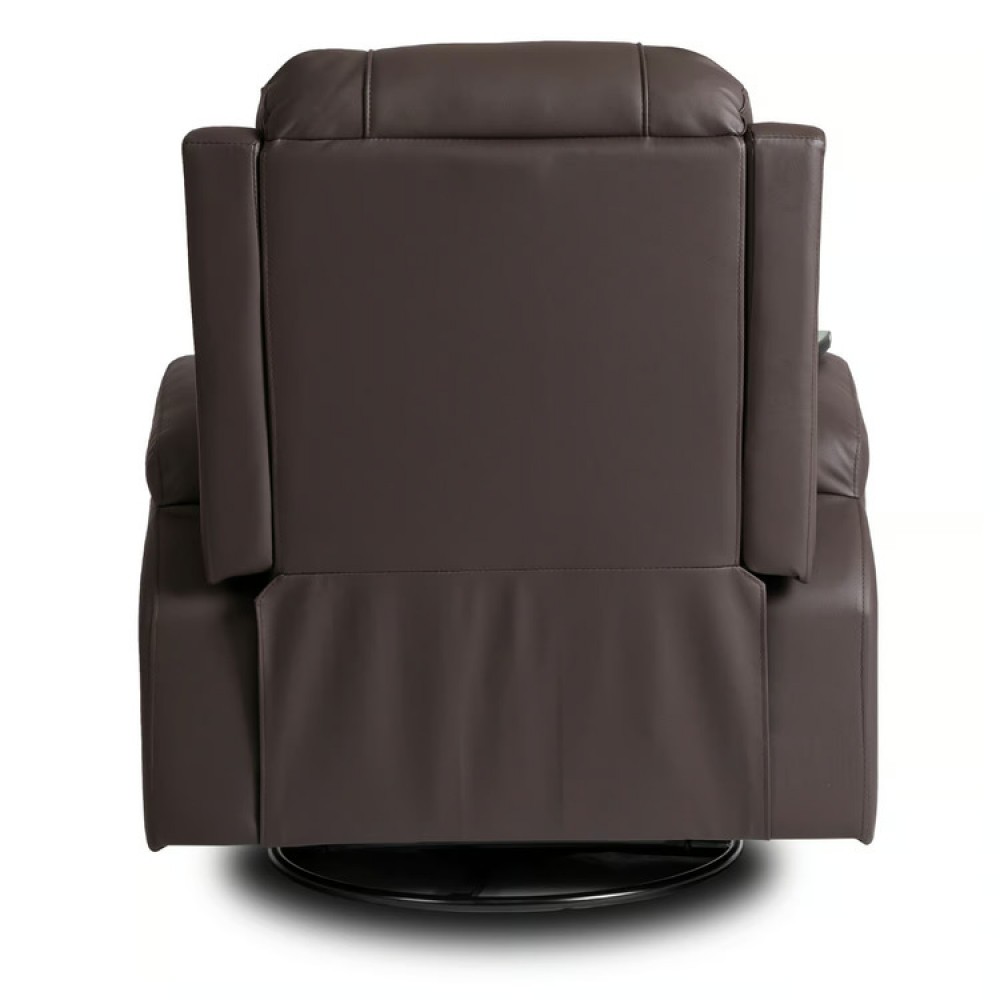 Крісло розкладне масажне Mebel Elite BOX Brown (коричнева екошкіра)