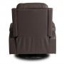 Крісло розкладне масажне Mebel Elite BOX Brown (коричнева екошкіра)