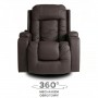 Крісло розкладне масажне Mebel Elite BOX Brown (коричнева екошкіра)