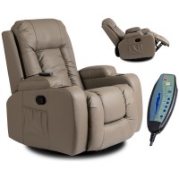 Крісло масажне розкладне Mebel Elite BOX Gray (сіра, екошкіра)