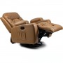Крісло масажне розкладне Mebel Elite BOX Light Brown (світло коричнева екошкіра)