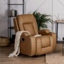 Крісло масажне розкладне Mebel Elite BOX Light Brown (світло коричнева екошкіра)