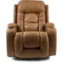 Крісло масажне розкладне Mebel Elite BOX Light Brown (світло коричнева екошкіра)