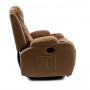 Крісло масажне розкладне Mebel Elite BOX Light Brown (світло коричнева екошкіра)