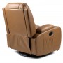 Крісло масажне розкладне Mebel Elite BOX Light Brown (світло коричнева екошкіра)