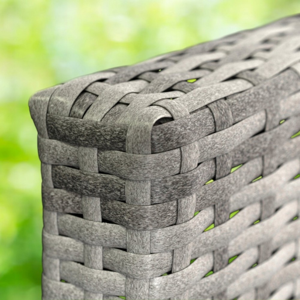 Набір садових меблів Mebel Elite DALLAS Technorattan Light gray (світло-сірий)