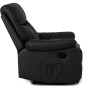 Крісло з масажем Mebel Elite INTER Black (чорна екошкіра)