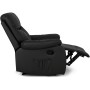 Крісло з масажем Mebel Elite INTER Black (чорна екошкіра)