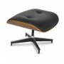 Крісло для відпочинку з підставкою Mebel Elite Palermo Black