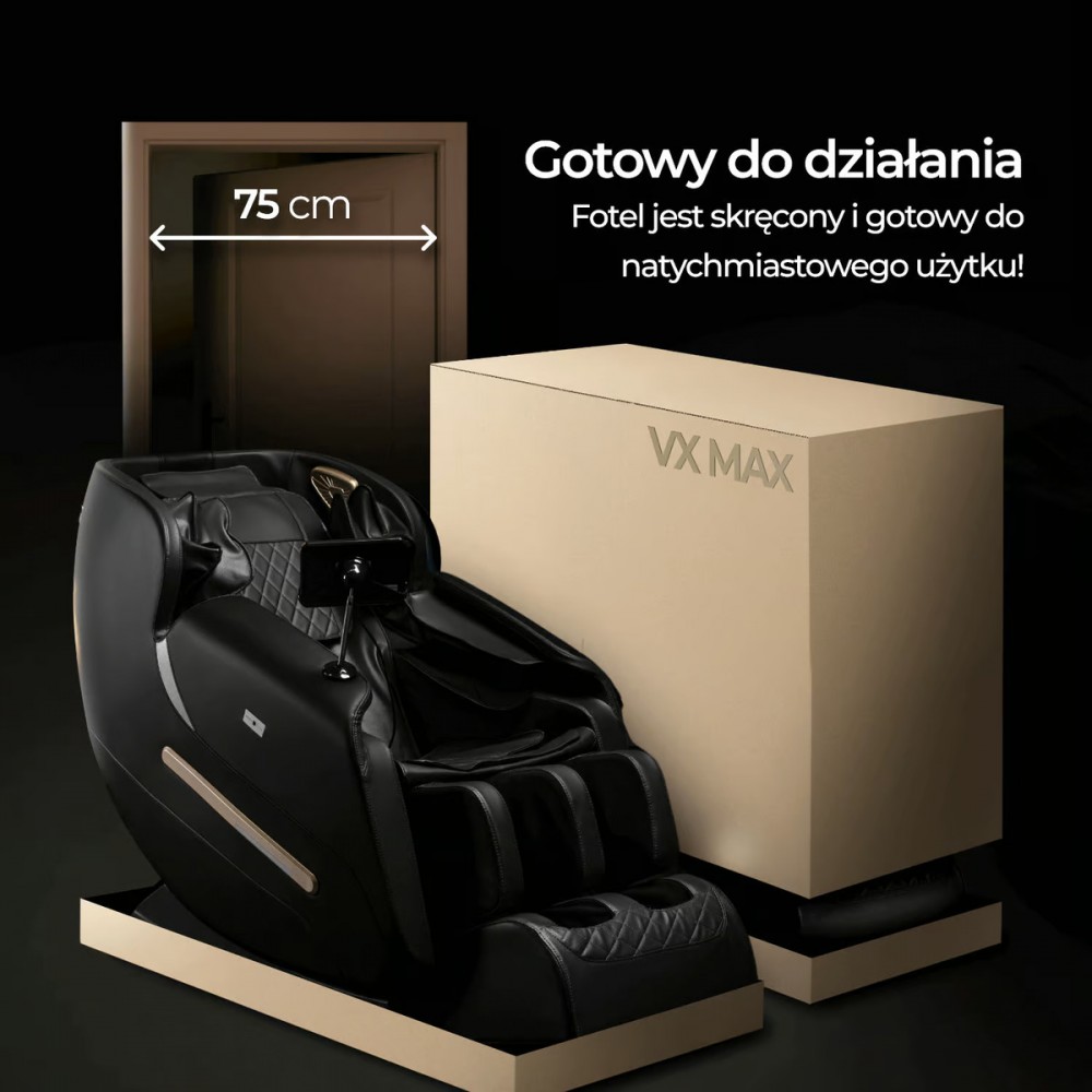 Масажне крісло Mebel Elite VX Max Black (чорна екошкіра)