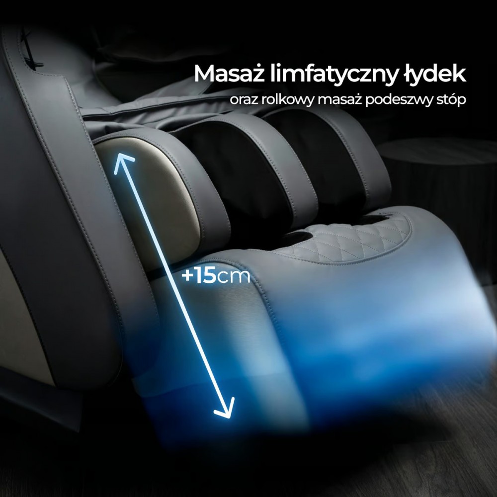 Масажне крісло Mebel Elite VX Max Gray (сіра екошкіра)