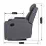 Крісло для відпочинку Mebel Elite kobi Dark Gray (темно-сіра тканина)
