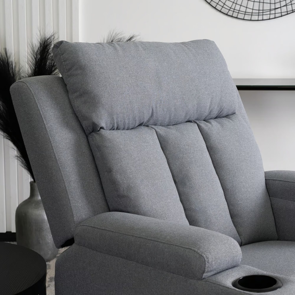 Крісло для відпочинку Mebel Elite kobi Light Gray (світло-сіра тканина)