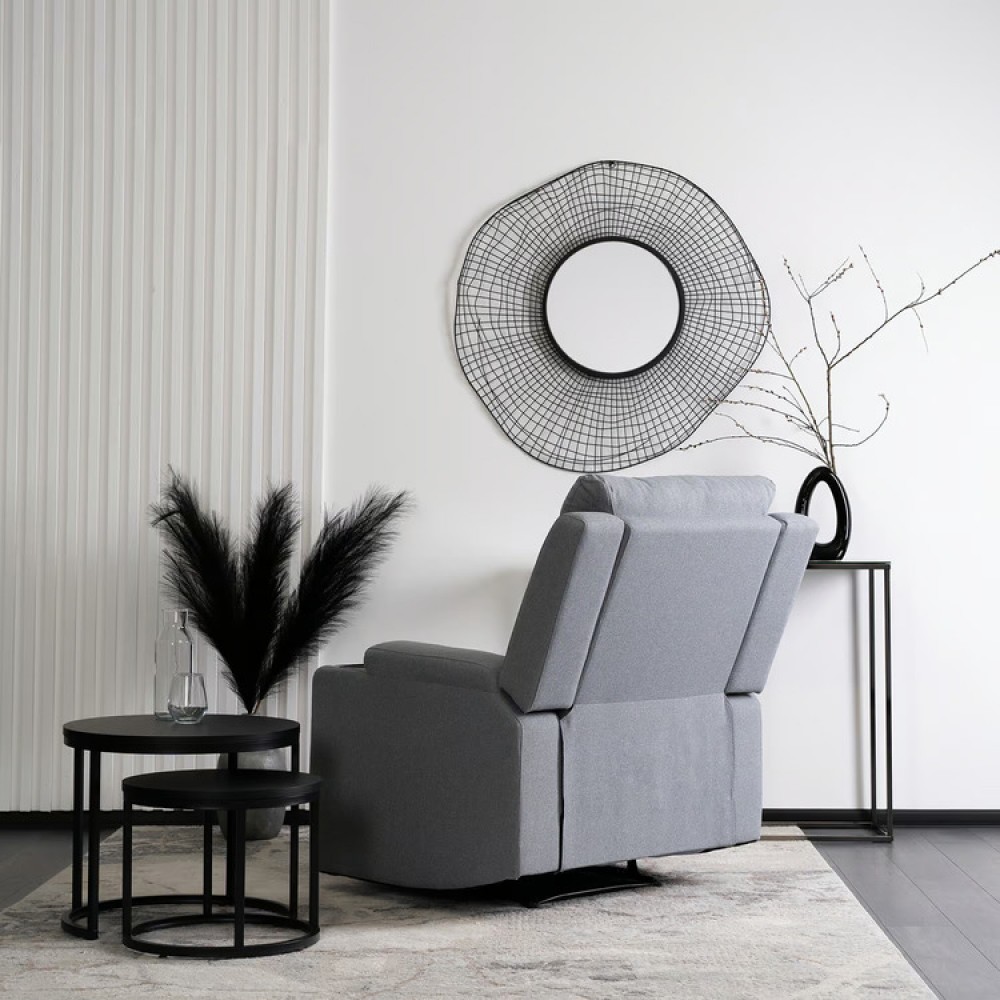 Крісло для відпочинку Mebel Elite kobi Light Gray (світло-сіра тканина)