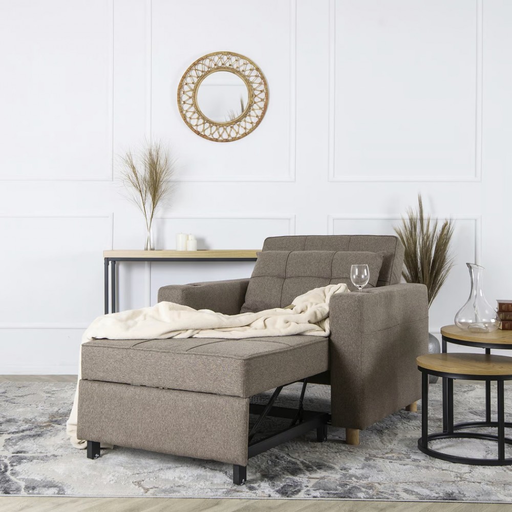 Крісло для відпочинку Mebel Elite solor Beige (бежева тканина)