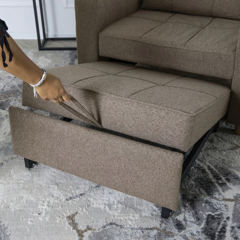 Крісло для відпочинку Mebel Elite solor Beige (бежева тканина)