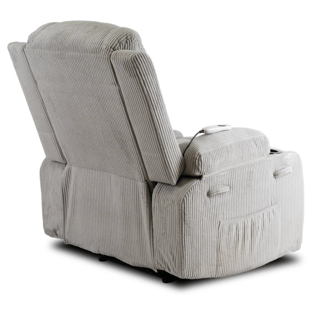 Крісло з масажем розкладне Mebel Elite BOX Gray velvet (сірий вельвет)