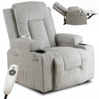 Крісло з масажем розкладне Mebel Elite BOX Gray velvet (сірий вельвет)