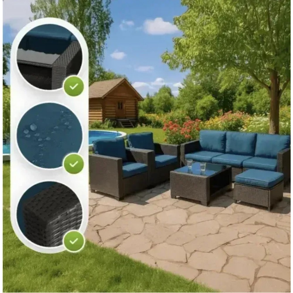 Набір меблів із ротанга Mebel Elit Meble Elite ME.OLYMPIA/CBR/RT/OGR/ZES