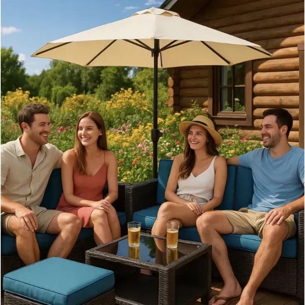 Набір меблів із ротанга Mebel Elit Meble Elite ME.OLYMPIA/CBR/RT/OGR/ZES