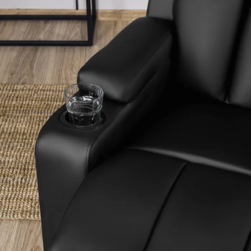 Крісло для відпочинку Mebel Elite kobi Black (чорна екошкіра)