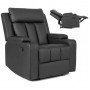 Крісло для відпочинку Mebel Elite kobi Black (чорна екошкіра)