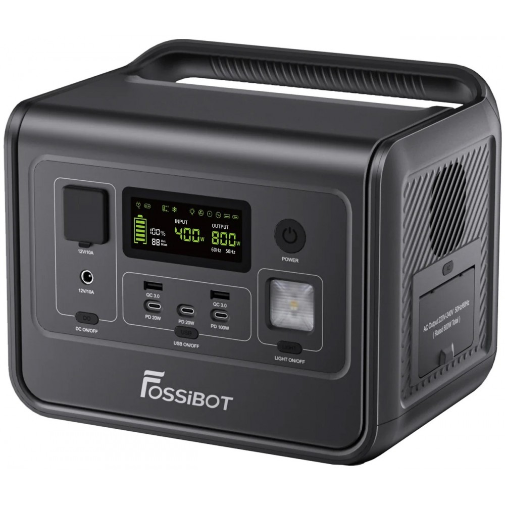 Зарядна станція Fossibot F800 512 Wh Black