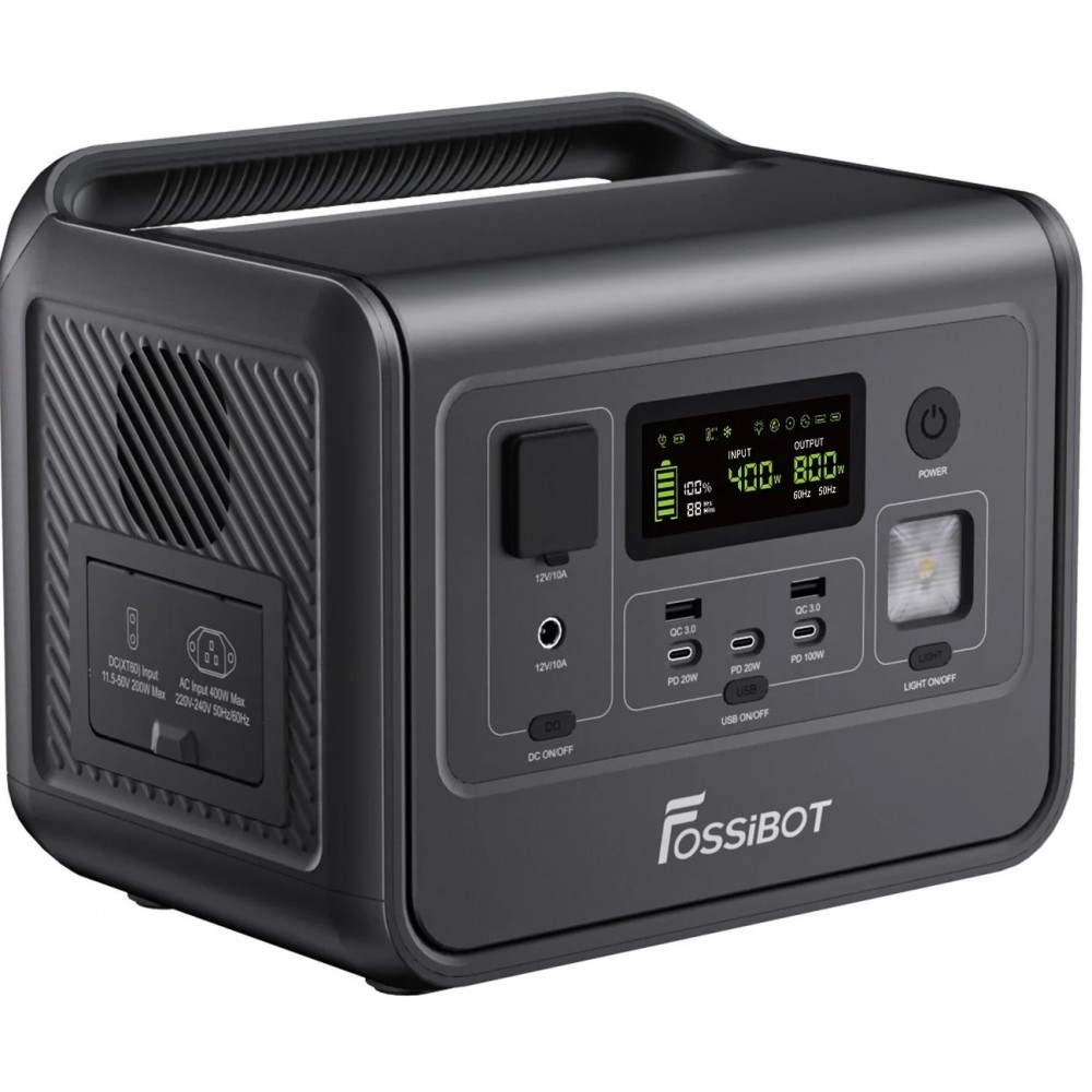Зарядна станція Fossibot F800 512 Wh Black