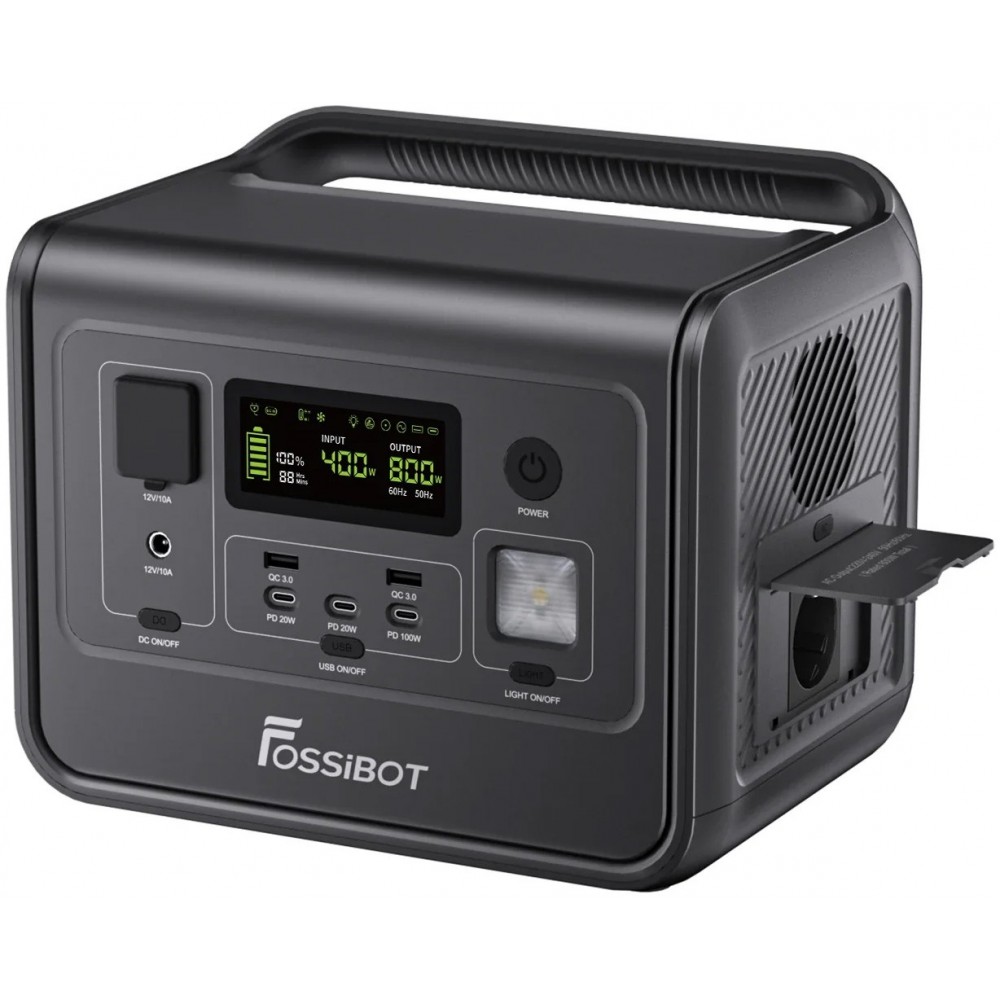 Зарядна станція Fossibot F800 512 Wh Black