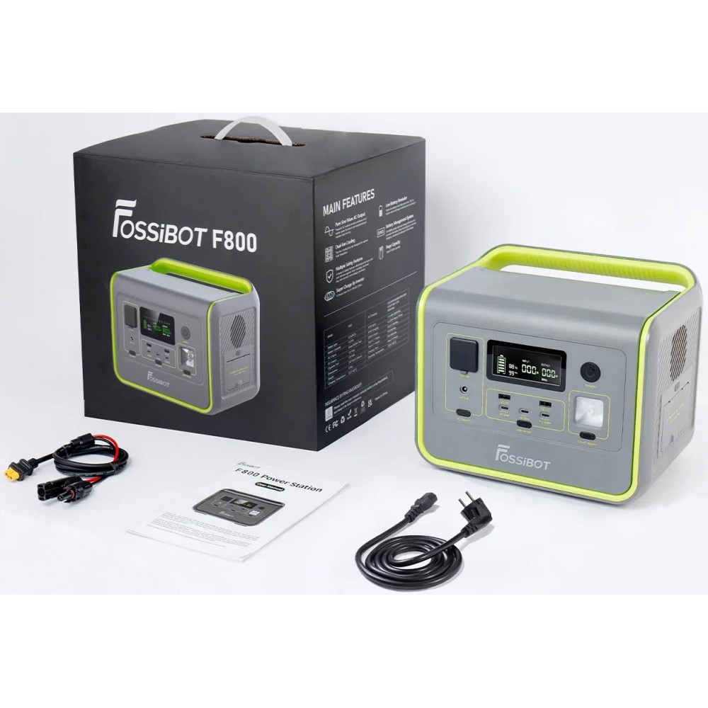 Зарядна станція Fossibot F800 512 Wh Green